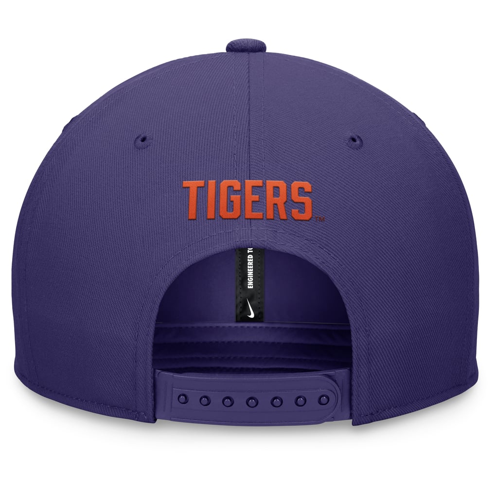 Clemson Tigers Nike Primetime Pro Snapback Hat - Purple